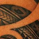 Tattoos - Polynesian tribal pec - 69803